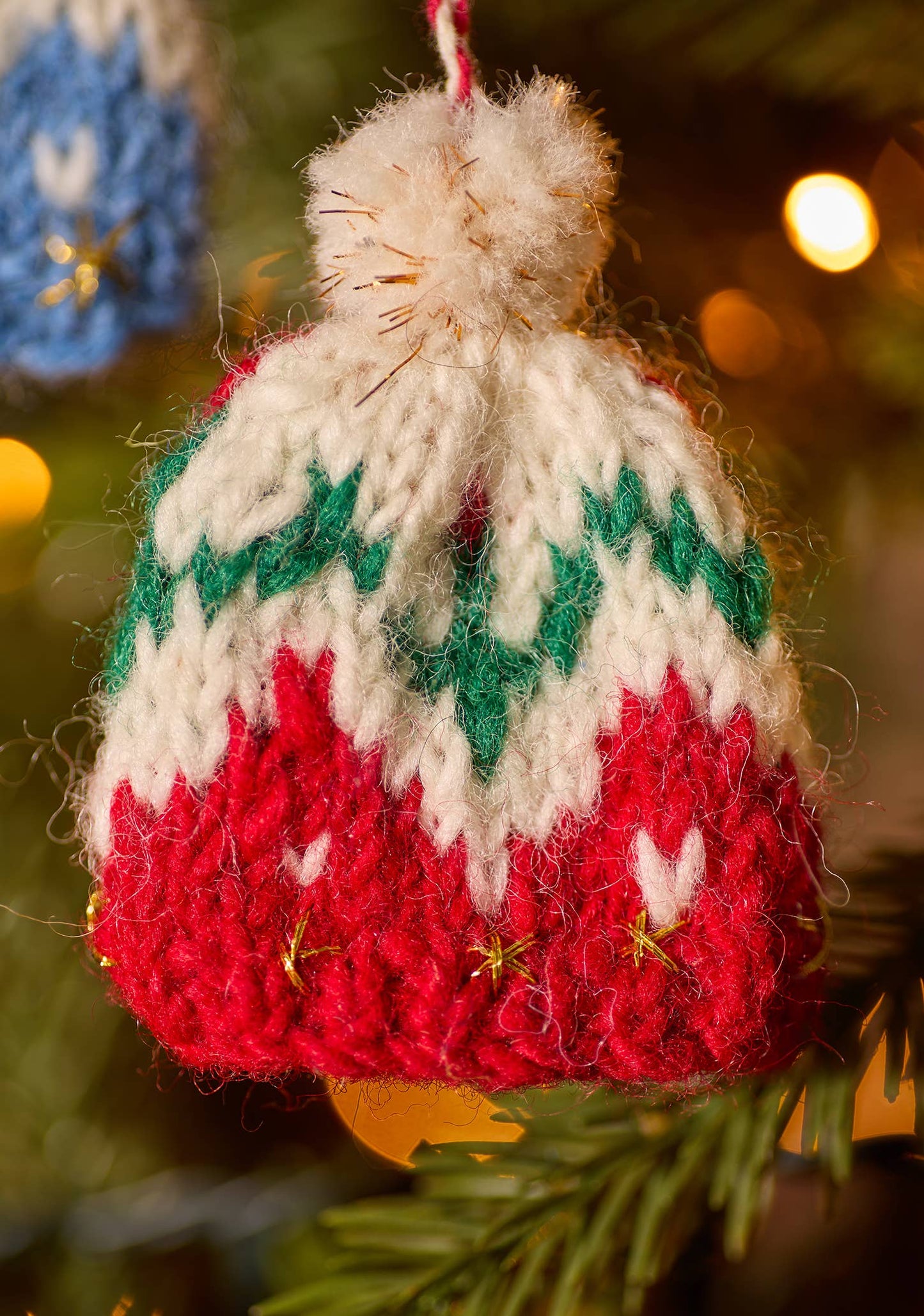 Bobble Hat Knitted Decoration | Namaste