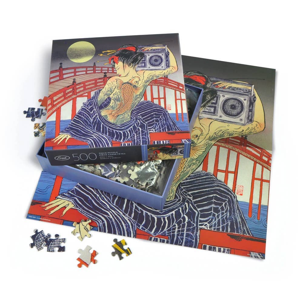 Shimizu Taiko-bashi Puzzle 500 pc | Fred & Friends