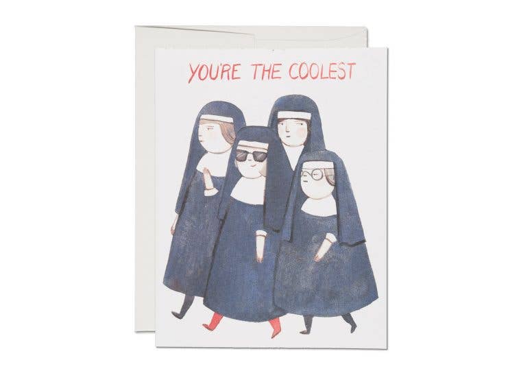 Nuns friendship greeting card | Red Cap Cards