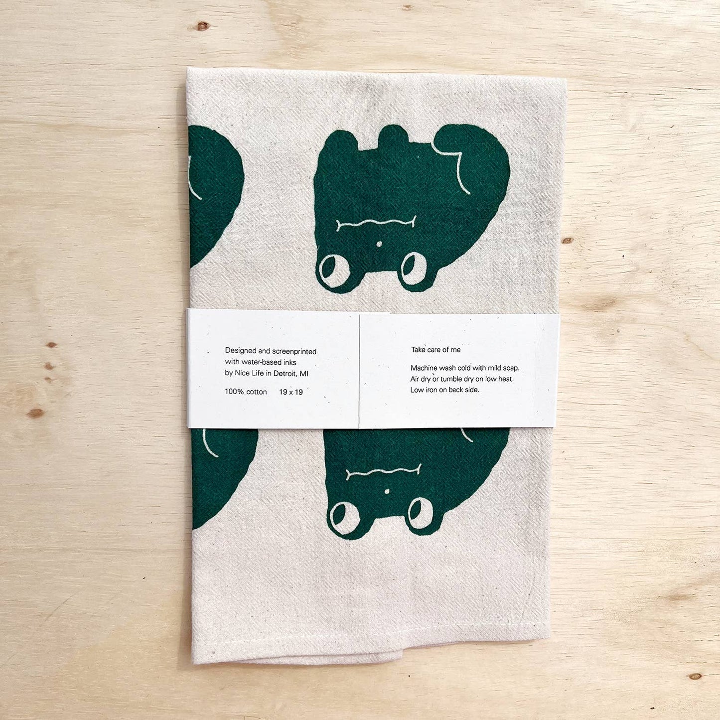 Frog tea towel | Nice life