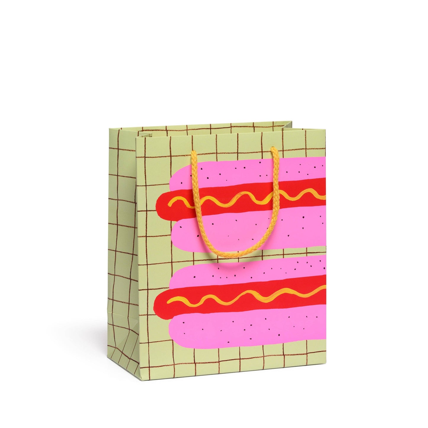 Red Cap Cards | Neon Hot Dog medium gift bag