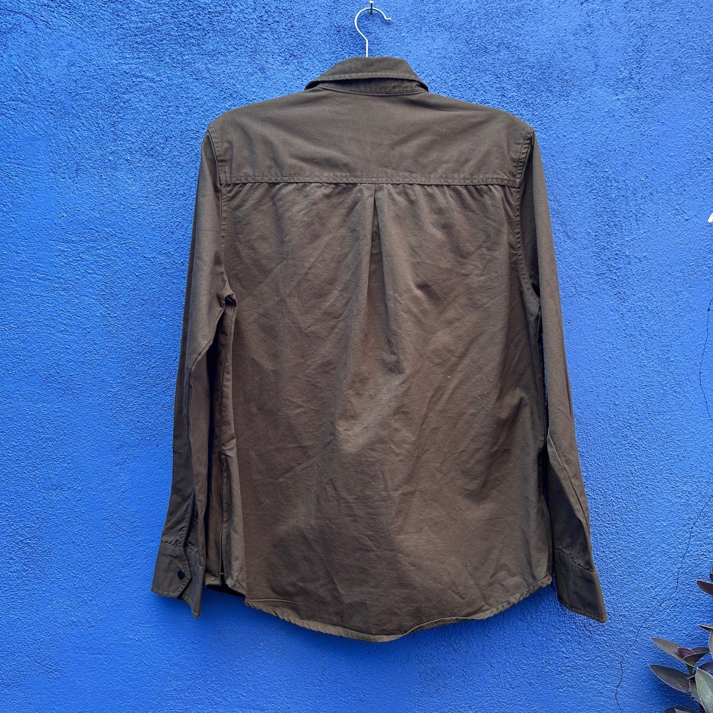 carbon army-esque snap front shirt