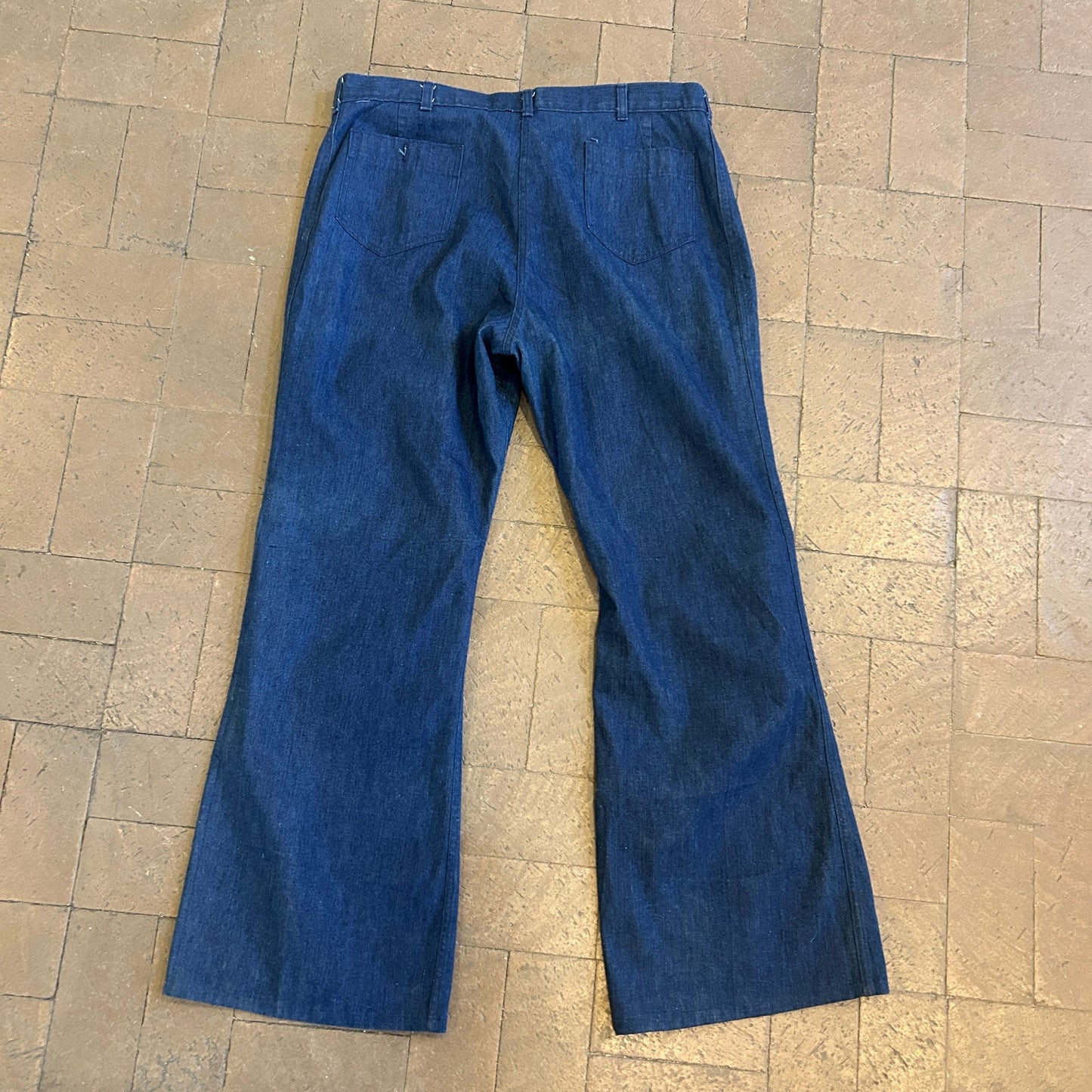 vintage dark wash sailor pant