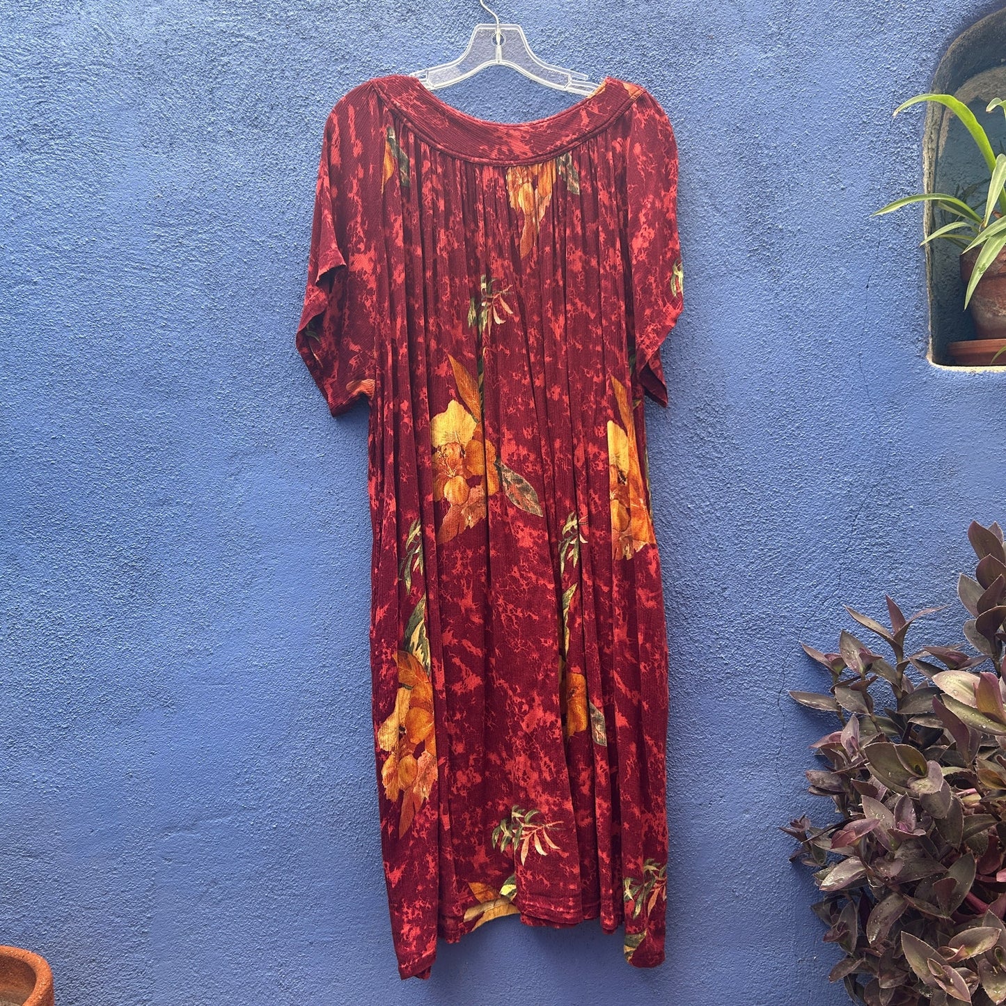 vintage 90s y2k p.t. style hippy lounge dress