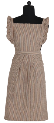 Brown Seer Sucker Apron | Raine & Humble
