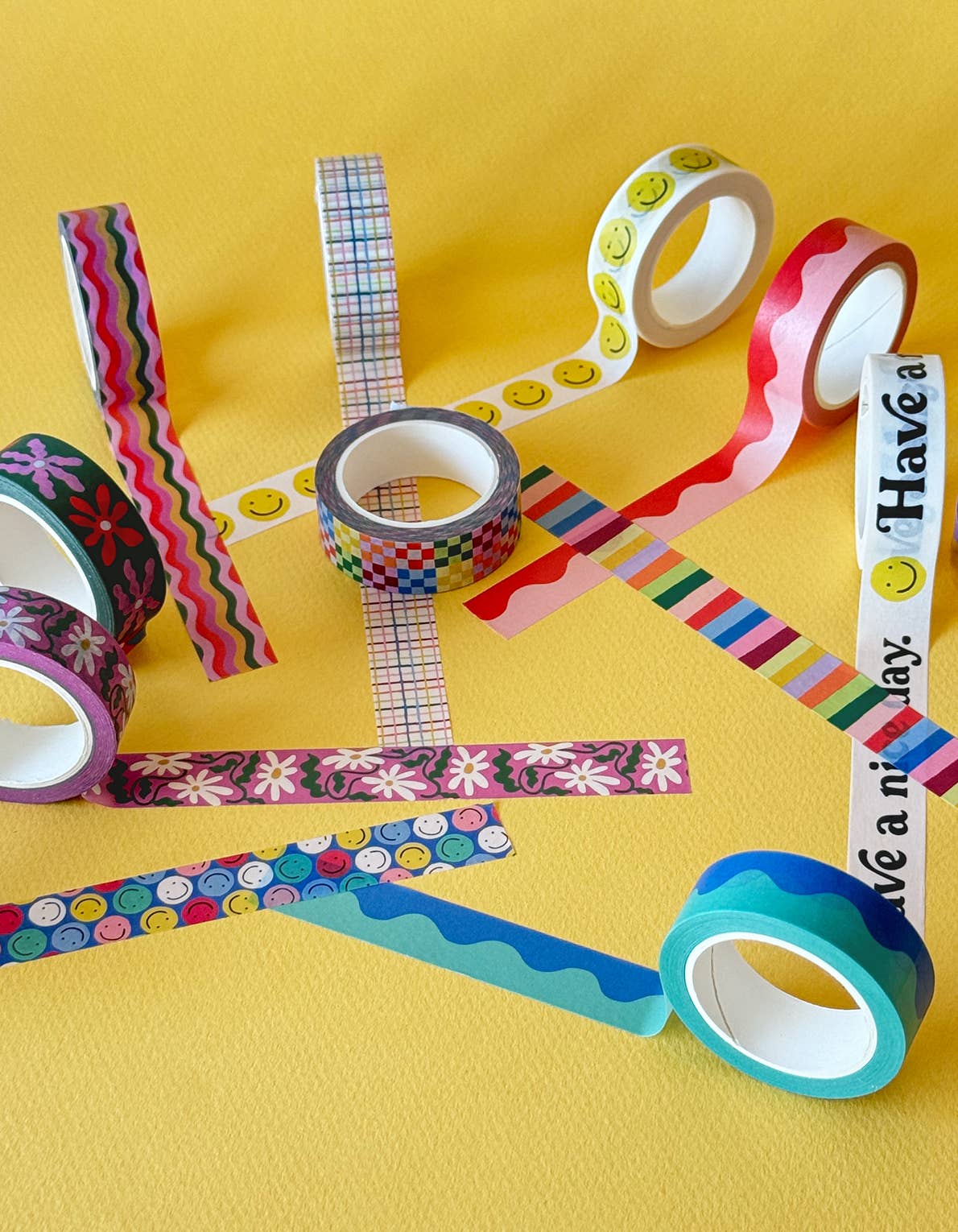 Washi Tape, Set of 3 | Squiggle | Idlewild Co.