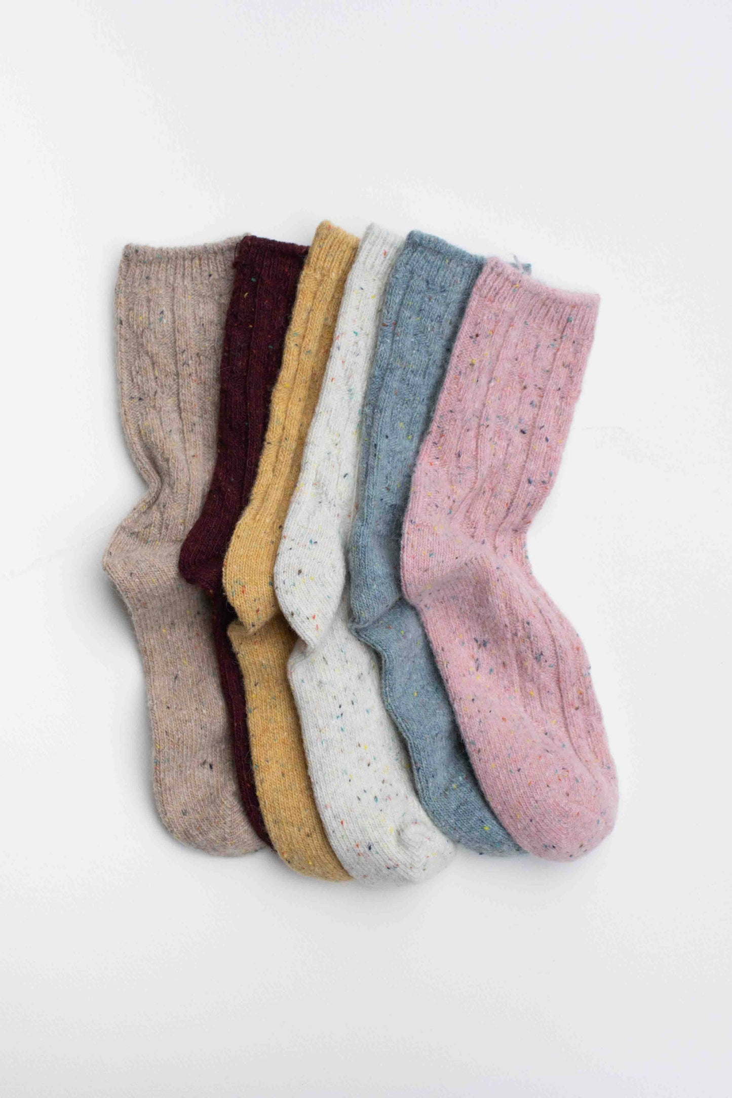Tiepology | Wool Blend Speckled Knit Socks