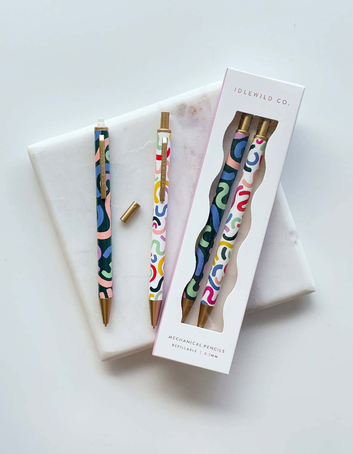 Mechanical Pencils | Rainbow Squiggles | Idlewild Co.