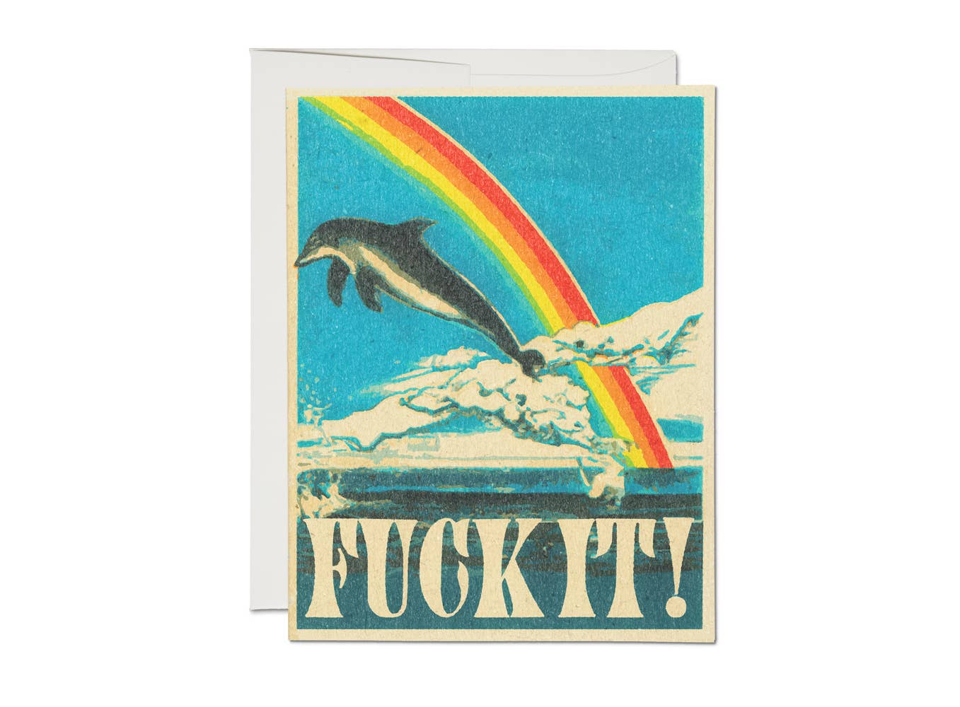 Dolphin encouragement greeting card | Red Cap Cards