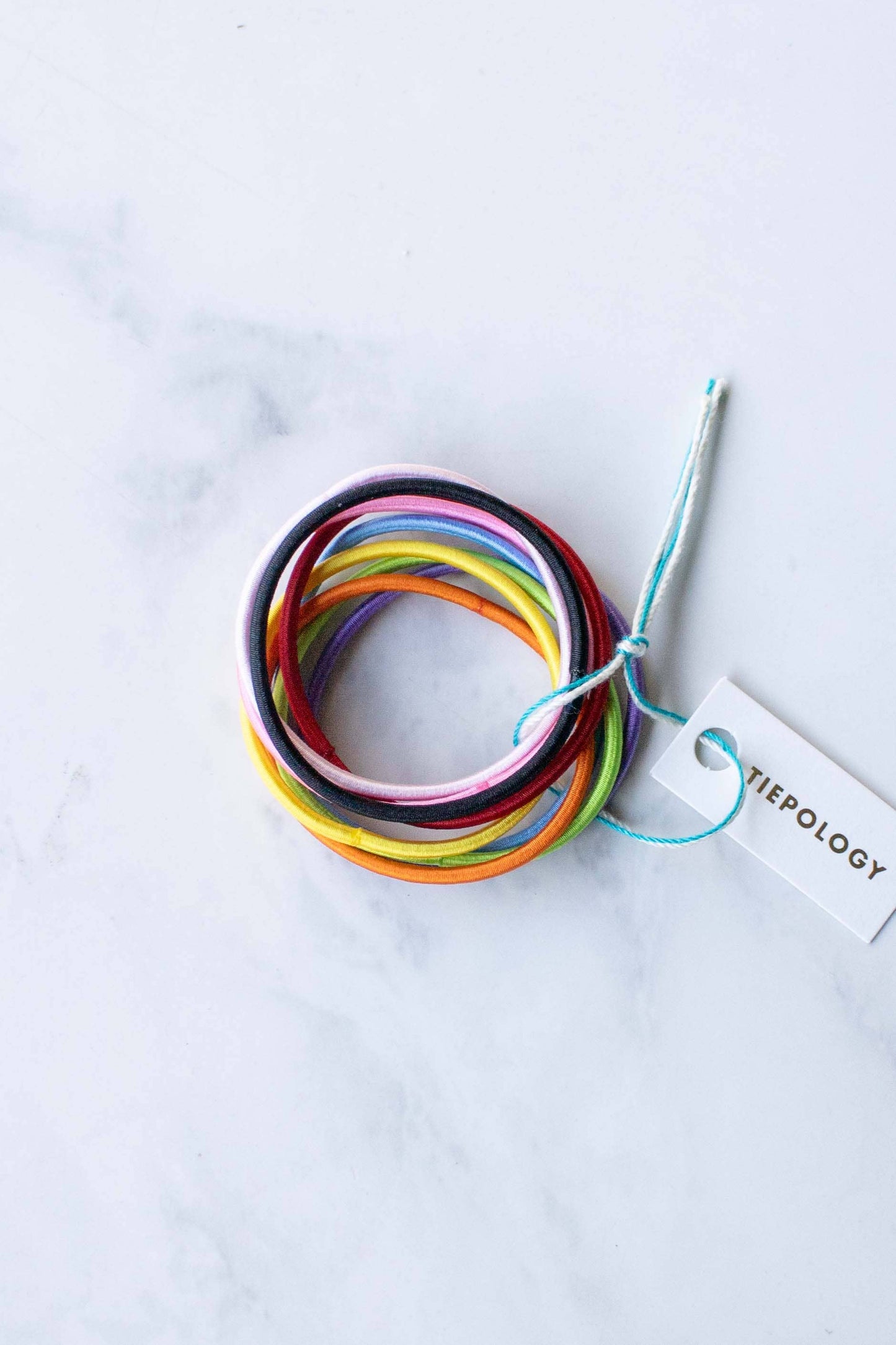 Tiepology | Rainbow Everyday Elastic Hair Tie Set