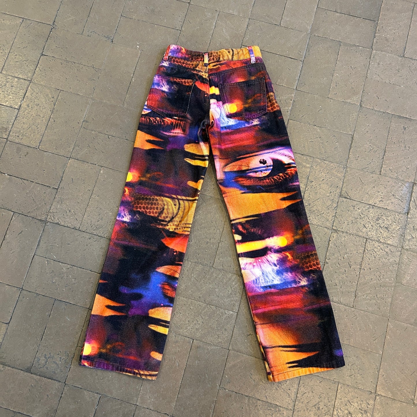 jaded london brushed cotton abstract pant