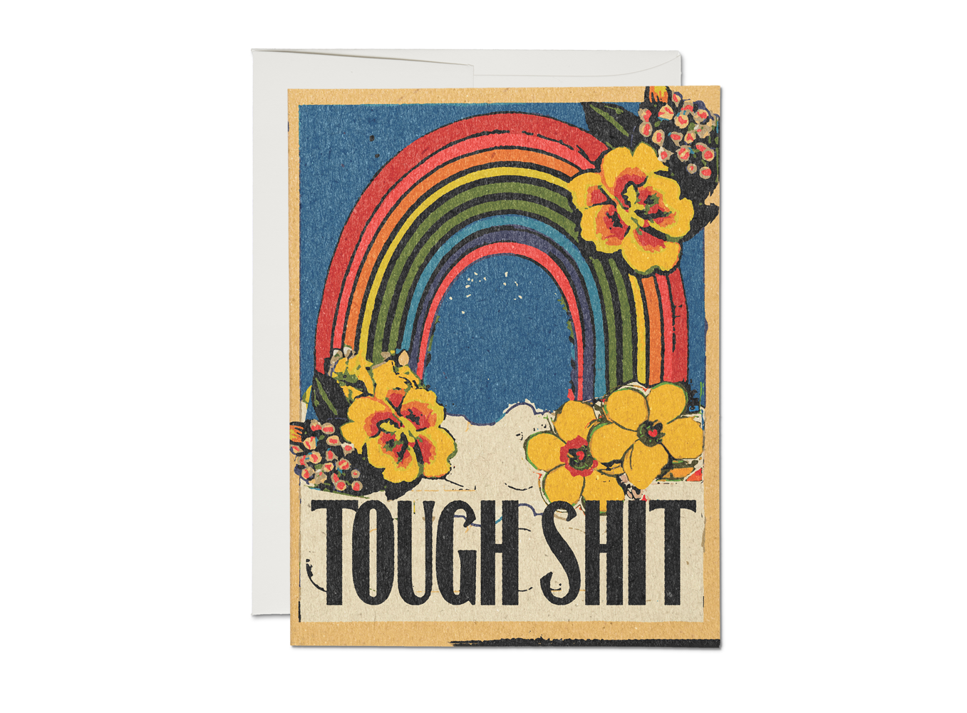 Tough Shit encouragement greeting card | Red Cap Cards