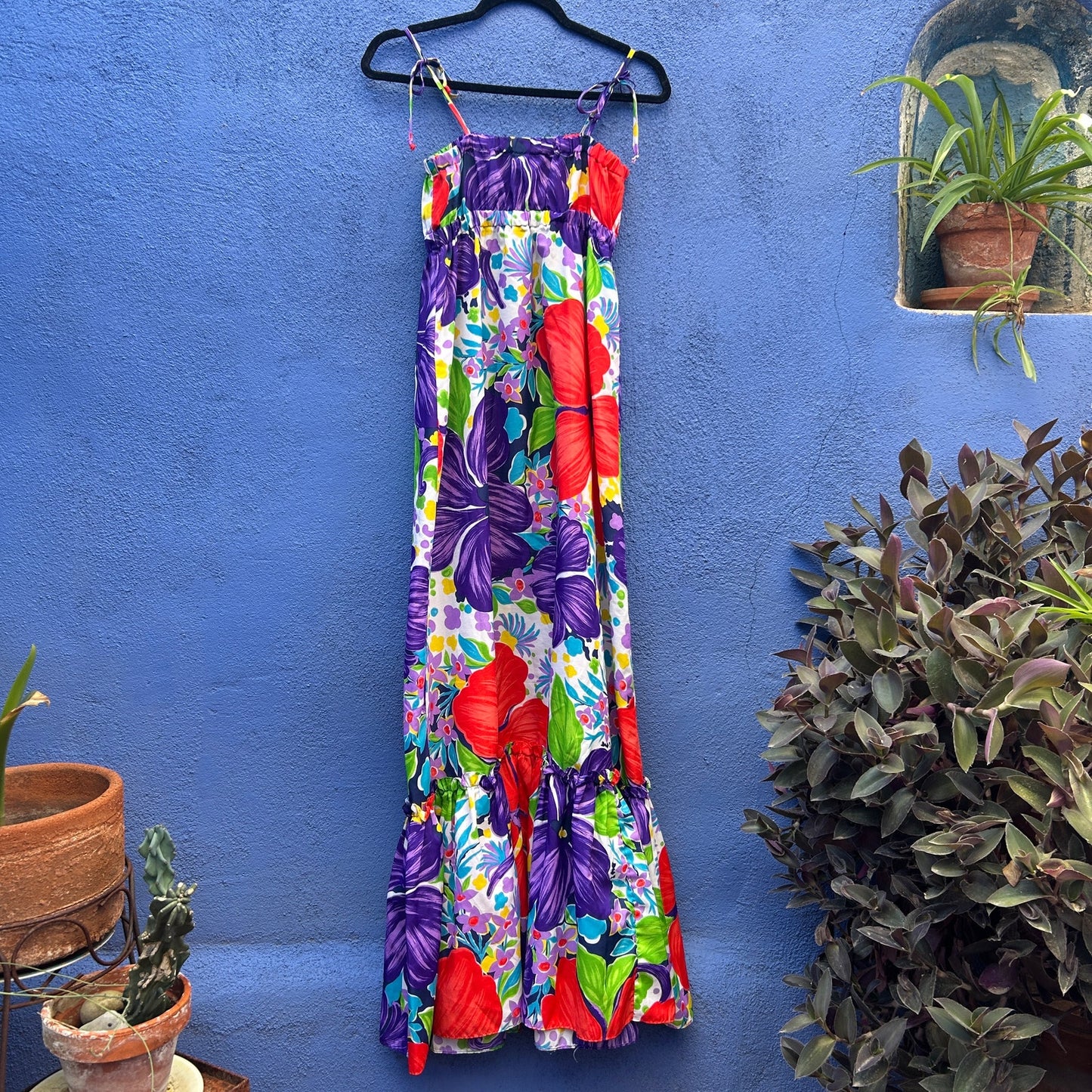 vintage pomare hawaii floral maxi dress