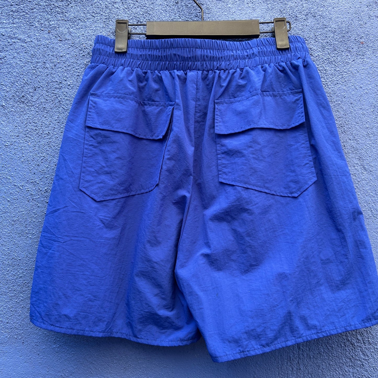 rhude royal blue swim trunk jogging short