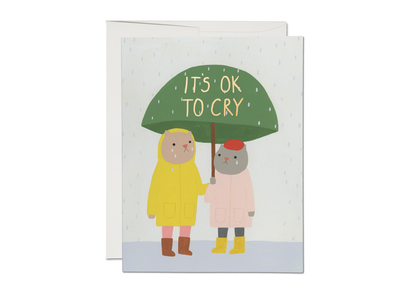 It's OK to Cry sympathy greeting card | Red Cap Cards