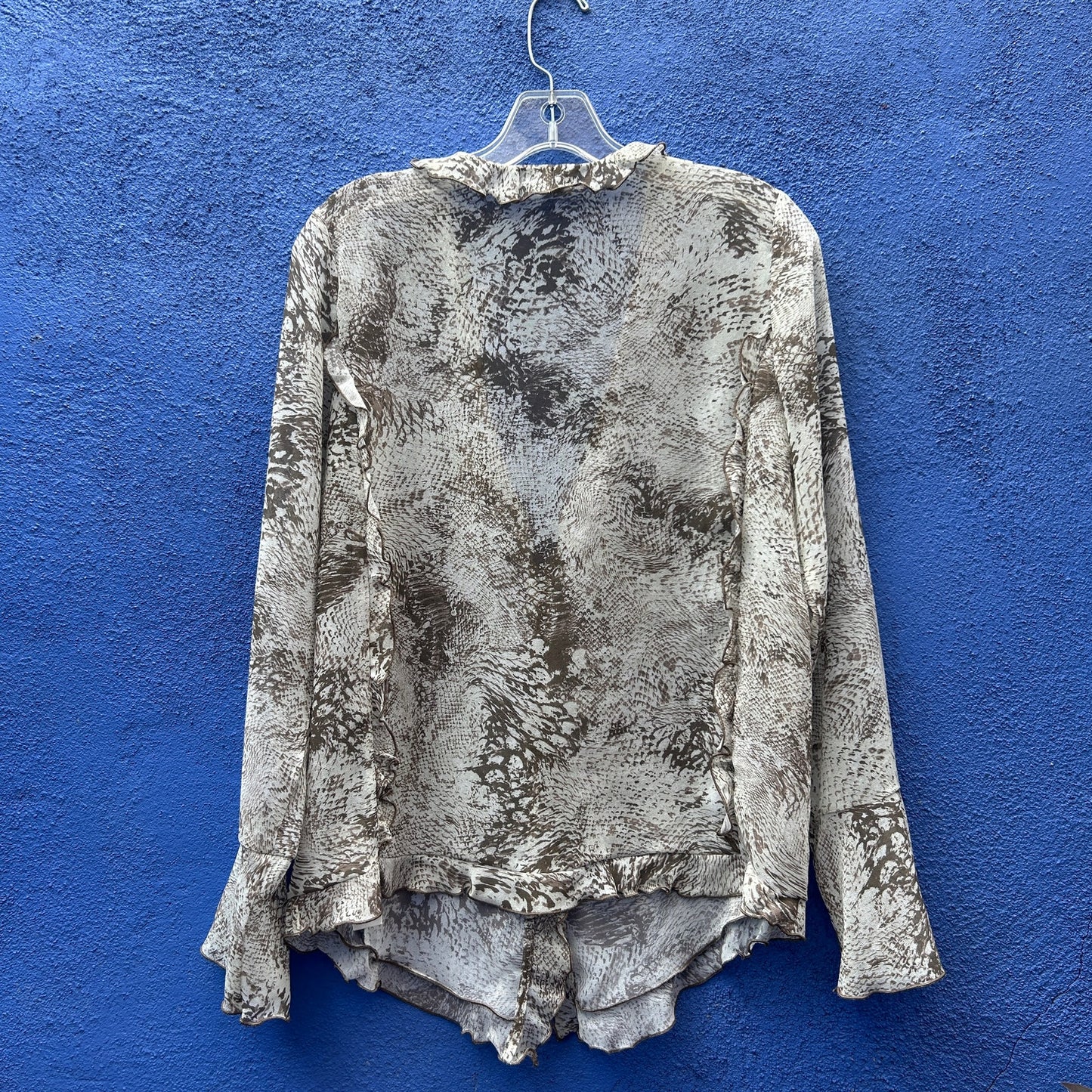 wilfred sheer ruffled blouse