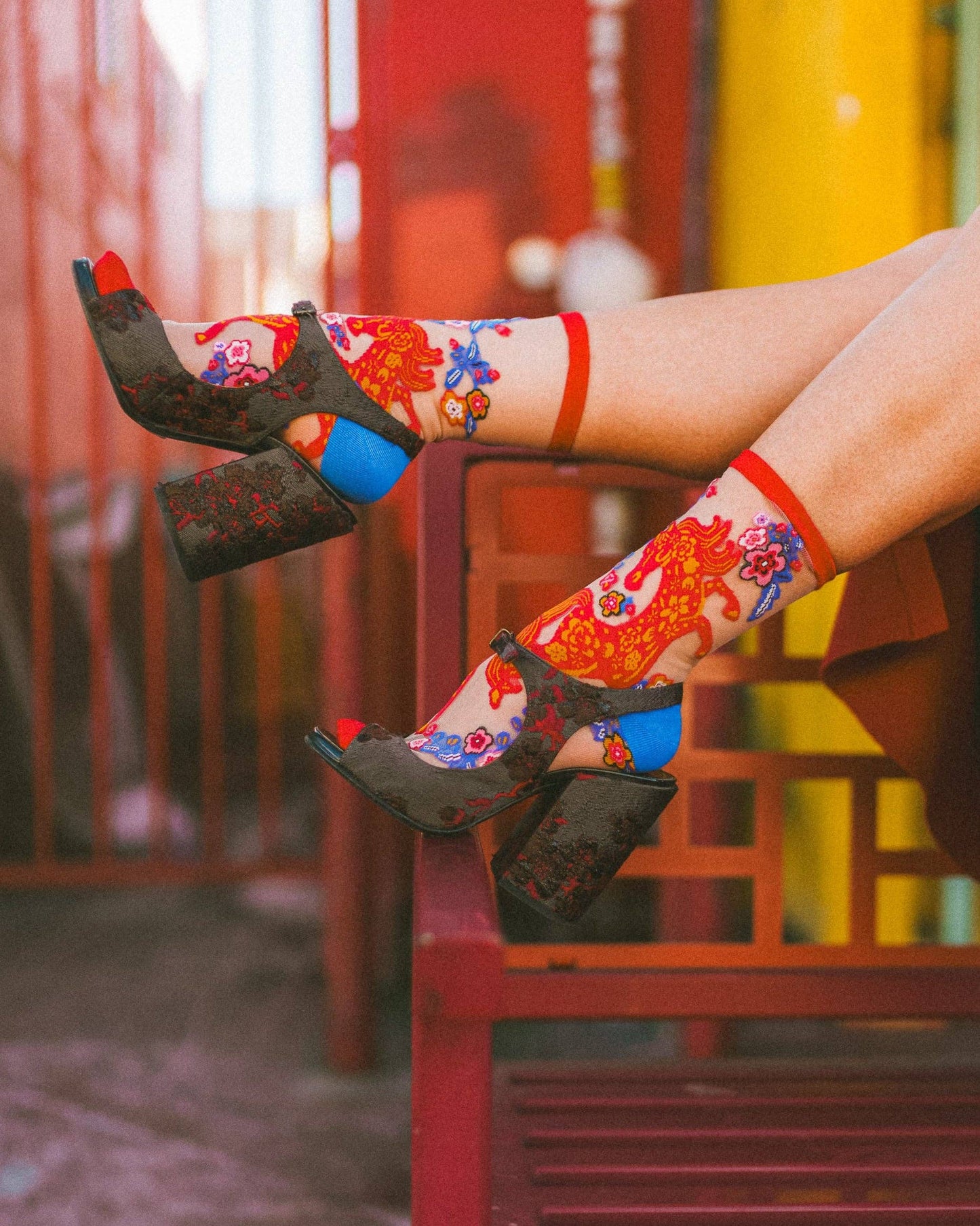 Year of the Horse Sheer Crew Sock | Sock Candy