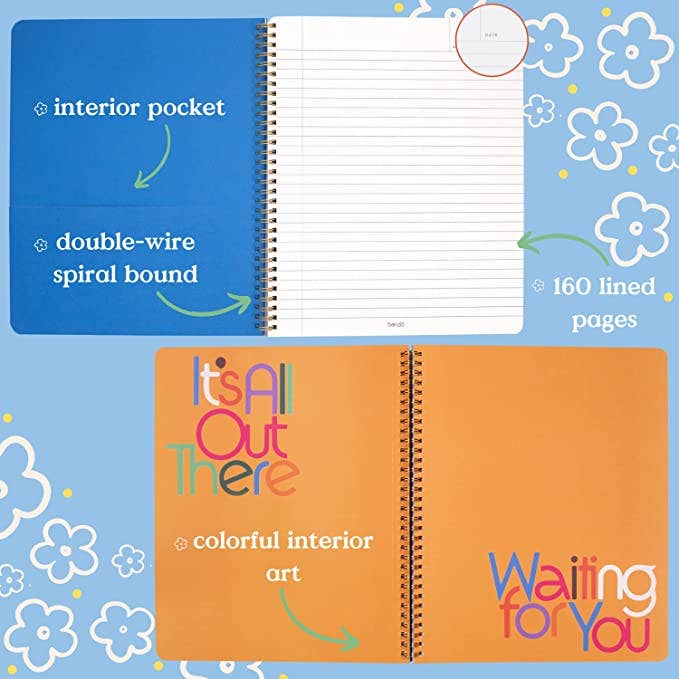 Rough Draft Large Notebook , The Possibilities Are Endless | Ban.do