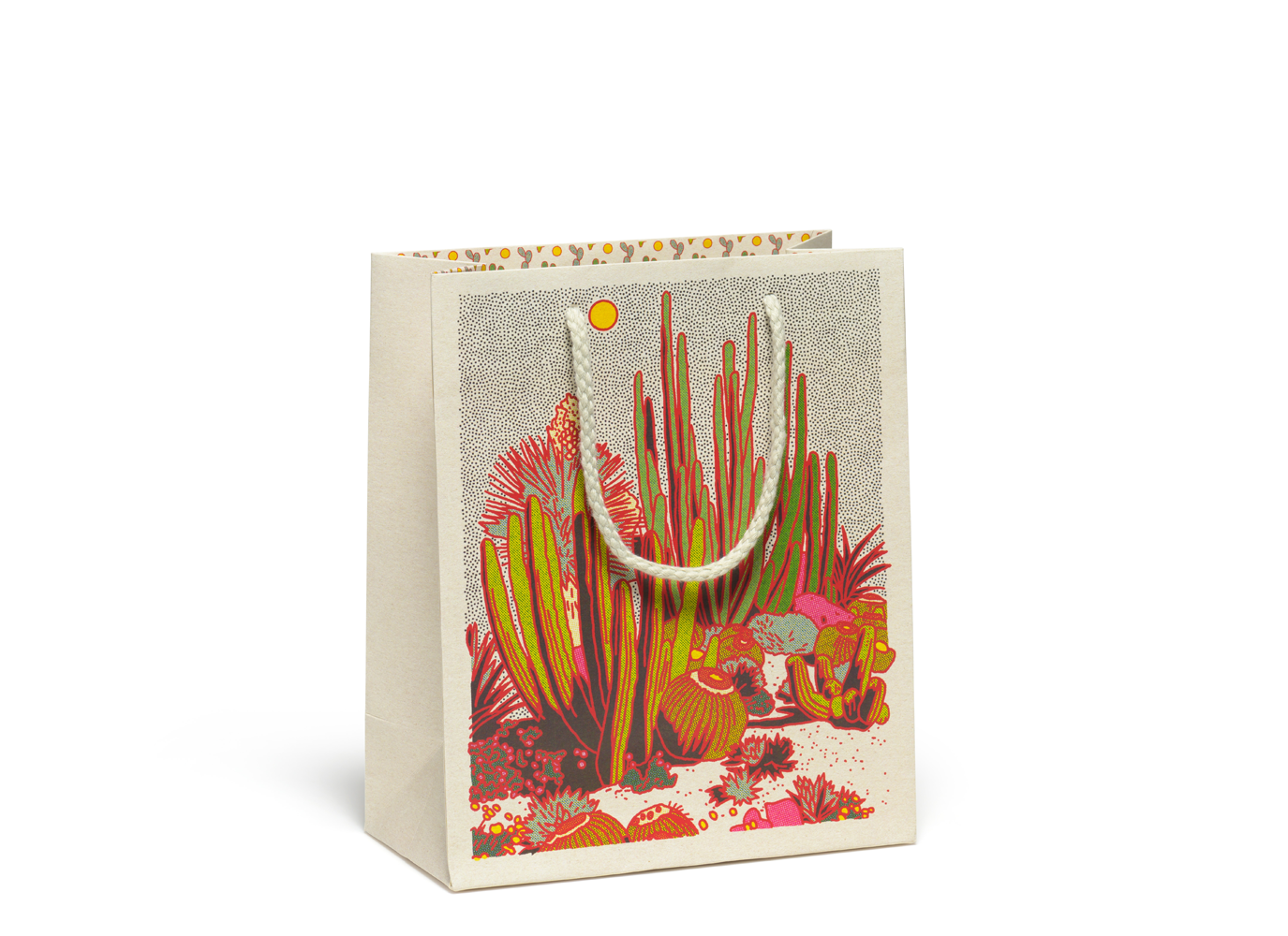 Red Cap Cards | Cactus Scene gift bag