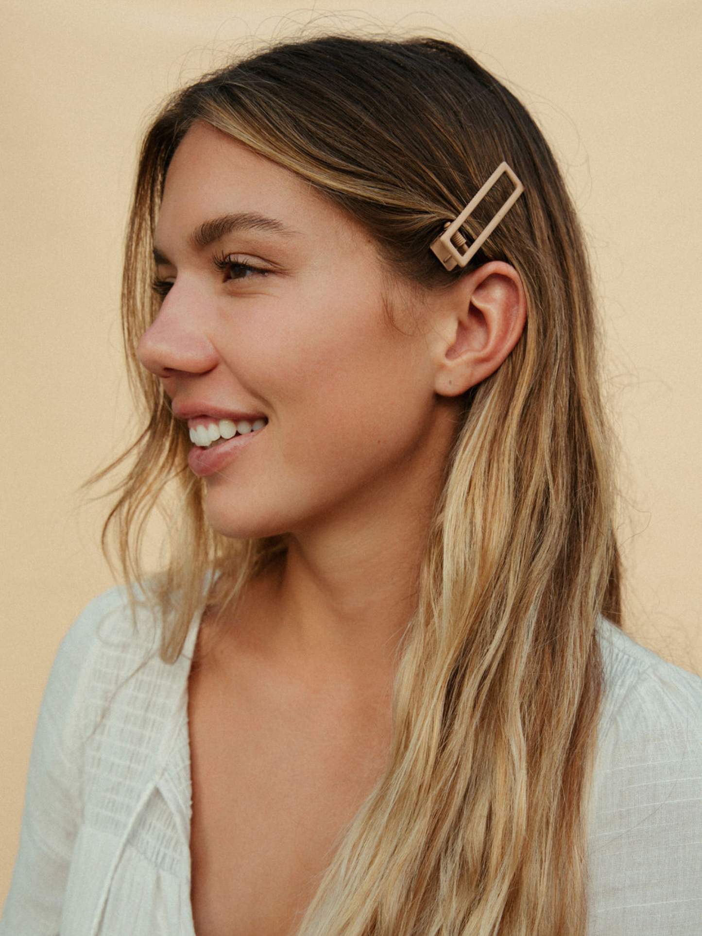 Lu Lu | Mauve + Pink | Alligator Hair Clip | NAT + NOOR