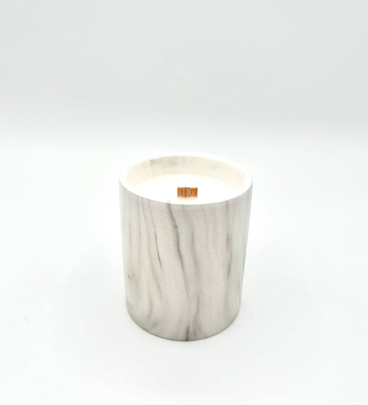 Biophilia: White Marble + Pure Fresh Air Scented Candle | The Sacred Wild Candle Co