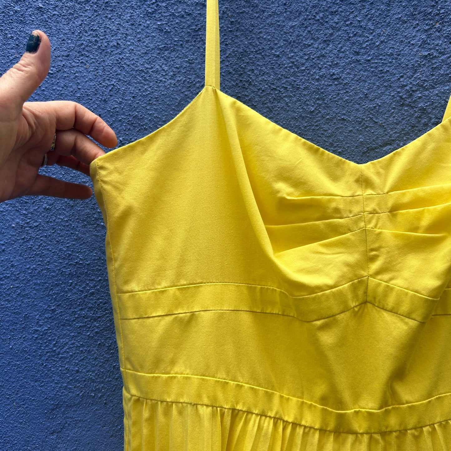 liz claiborne yellow cotton sundress