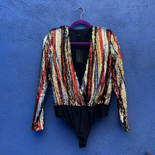 NBD sloane sequin body suit - NWT