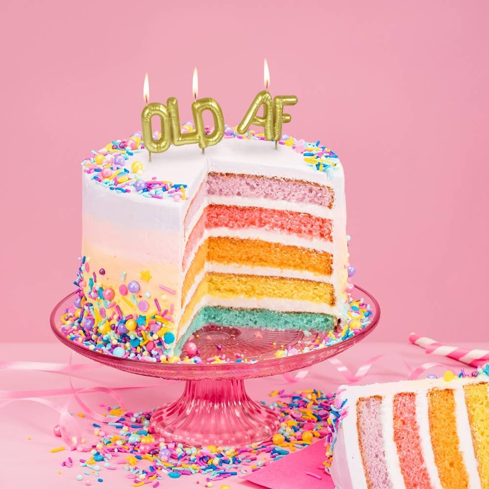 Old AF  LIGHTEN UP Party Candles  | Fred & Friends