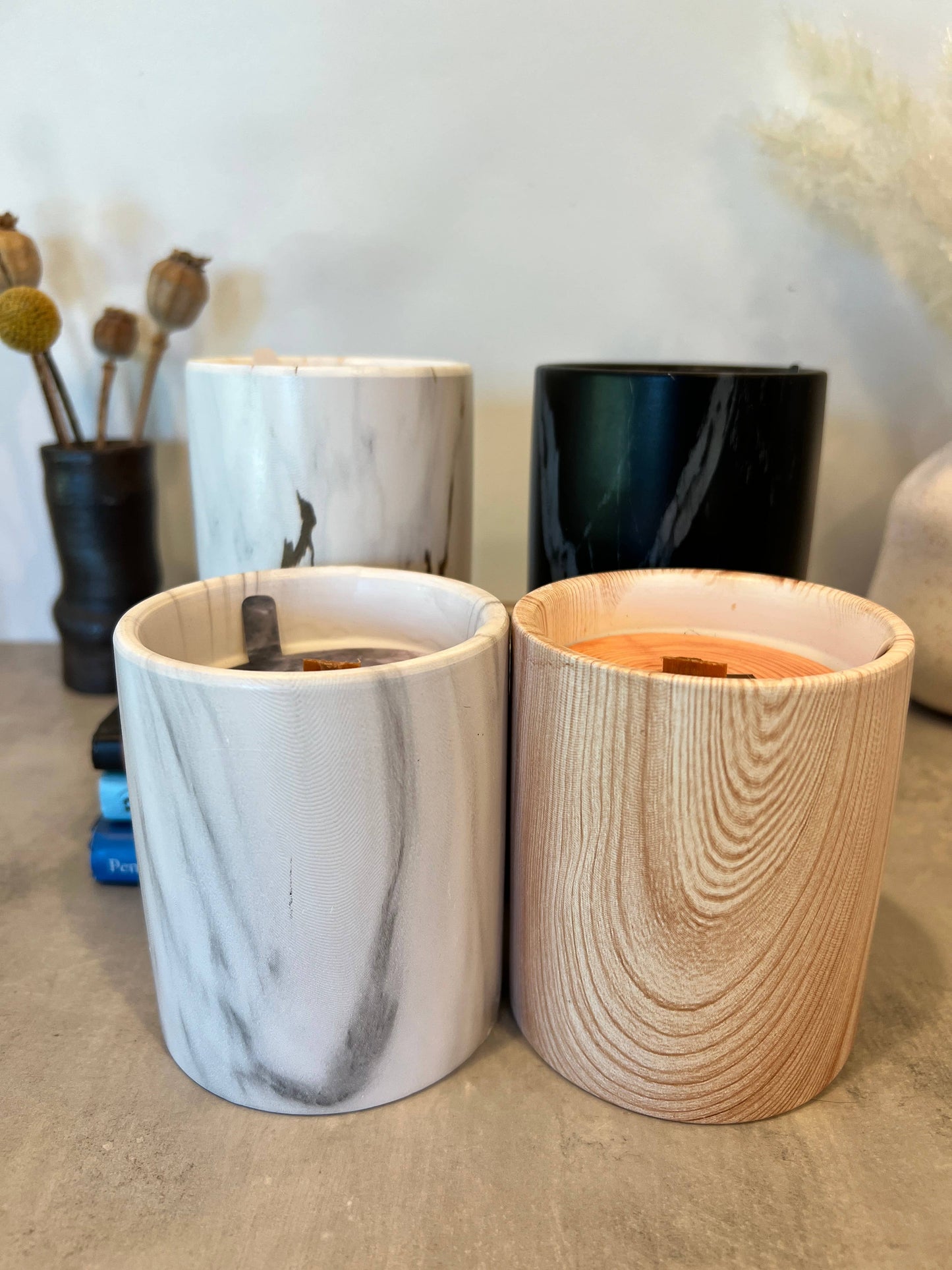 Biophilia: White Marble + Pure Fresh Air Scented Candle | The Sacred Wild Candle Co