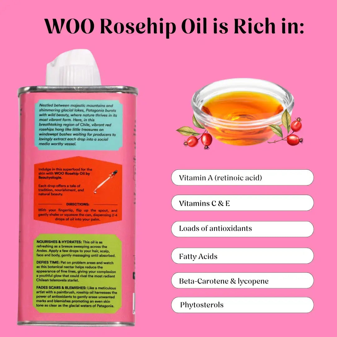 Rosehip Oil, 100% Organic - WOO™