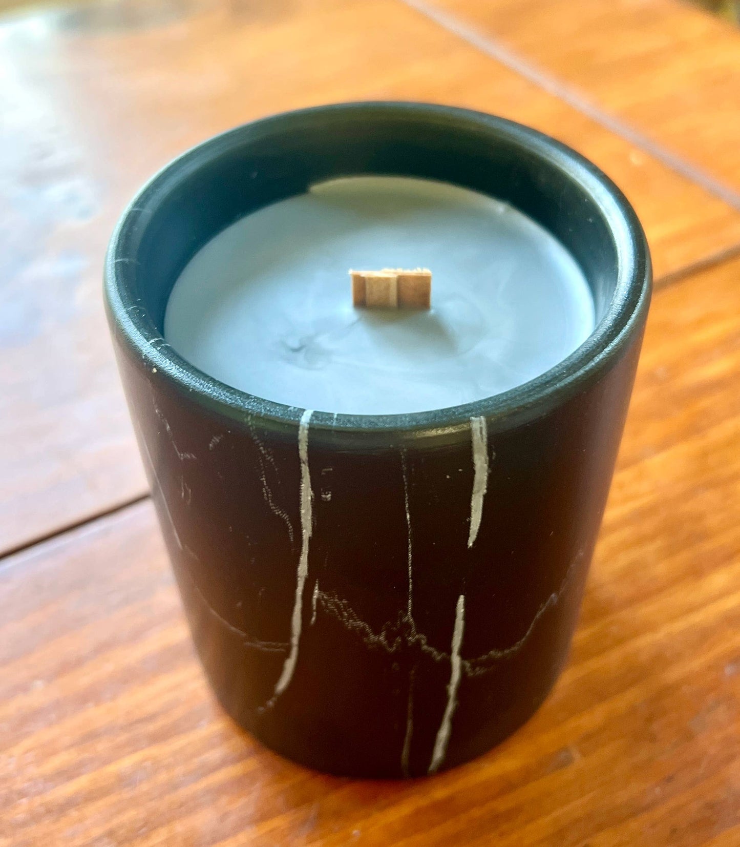 Biophilia: Black Marble /Ceramic Forest Floor Scented Candle | The Sacred Wild Candle Co