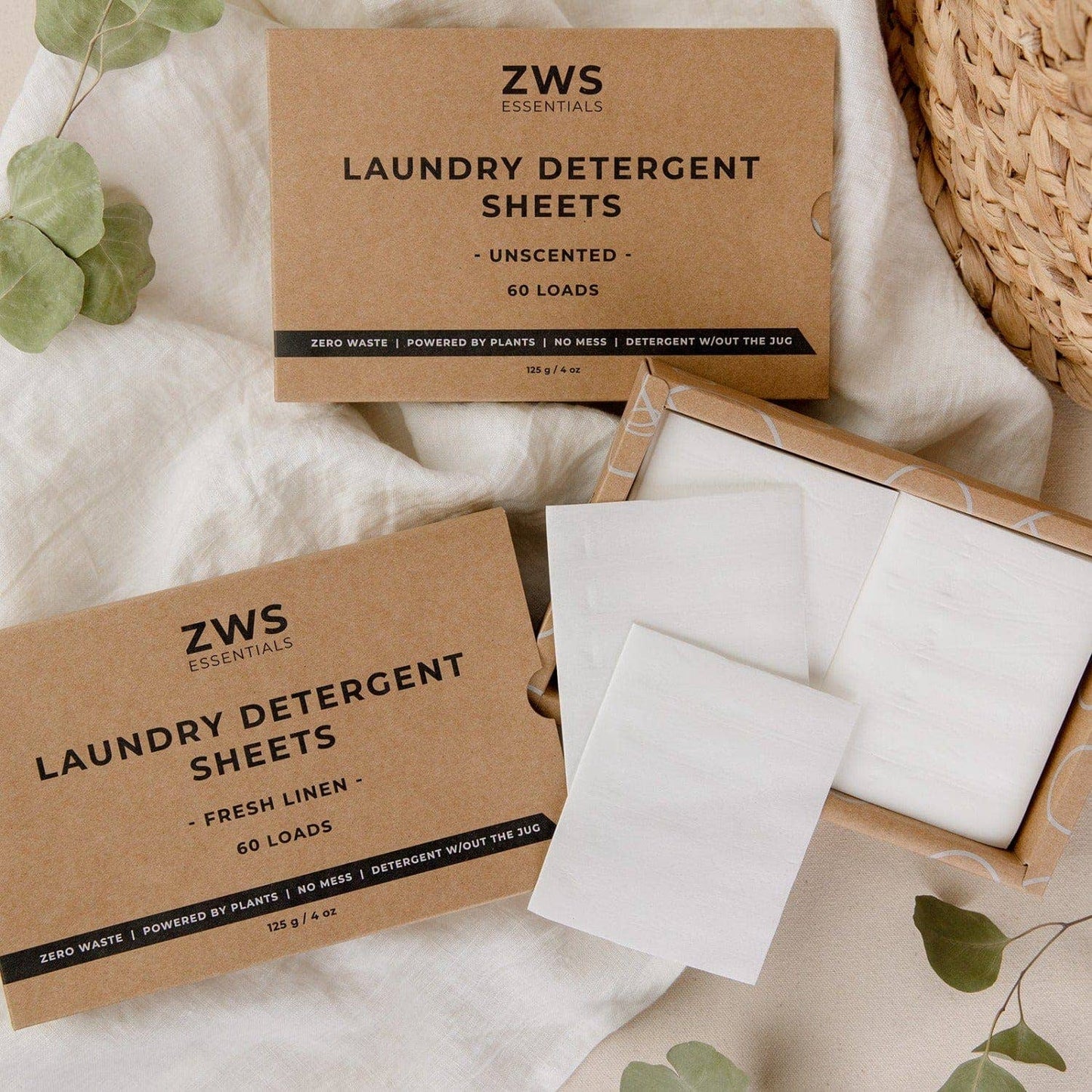 ZWS Essentials | Laundry Detergent Sheets - 60 Loads