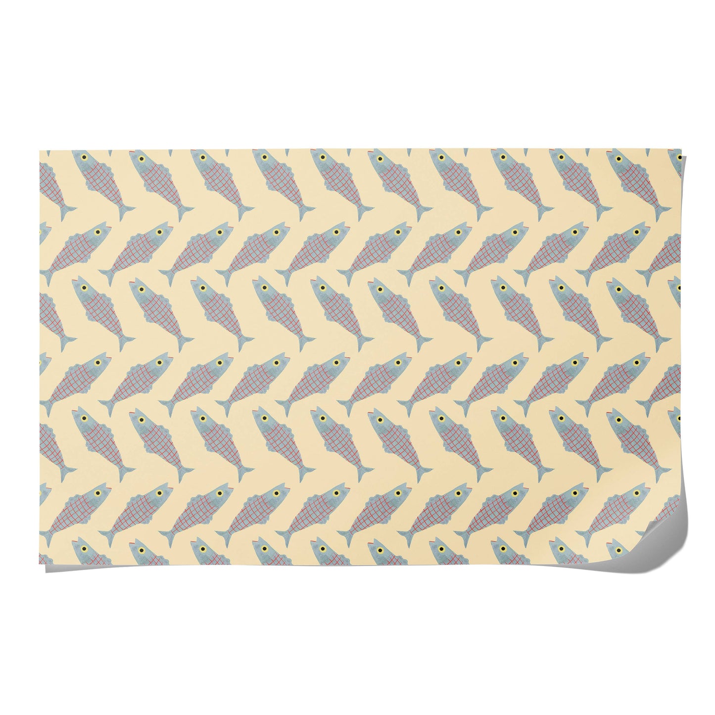 Red Cap Cards | Herring wrapping paper