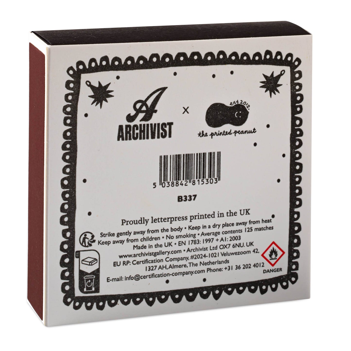 Black Miracle | Archivist Safety Matches