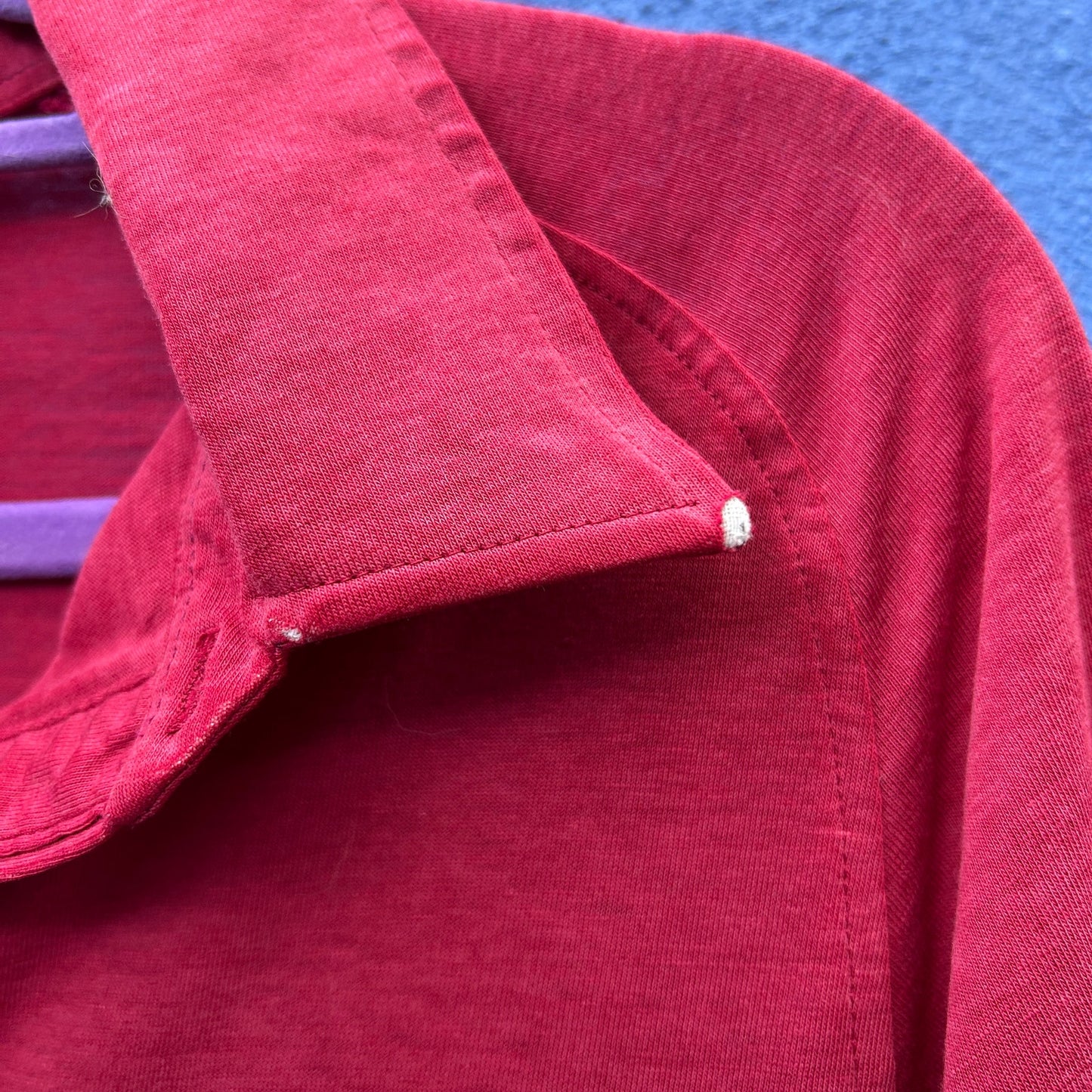 vintage original penquin by munsing wear red polo shirt