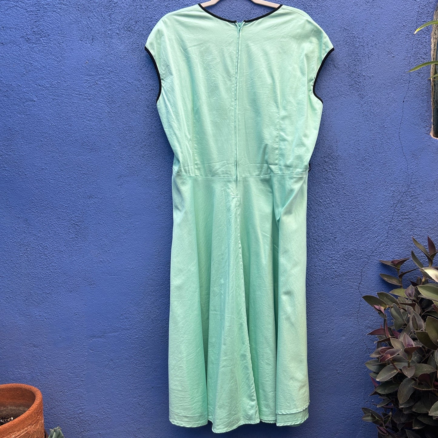 pinup couture seafoam green midi dress