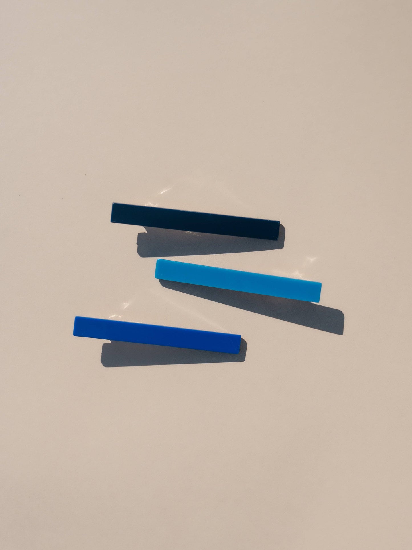 Evie | Alligator Hair Clips | Blue Tones | NAT + NOOR