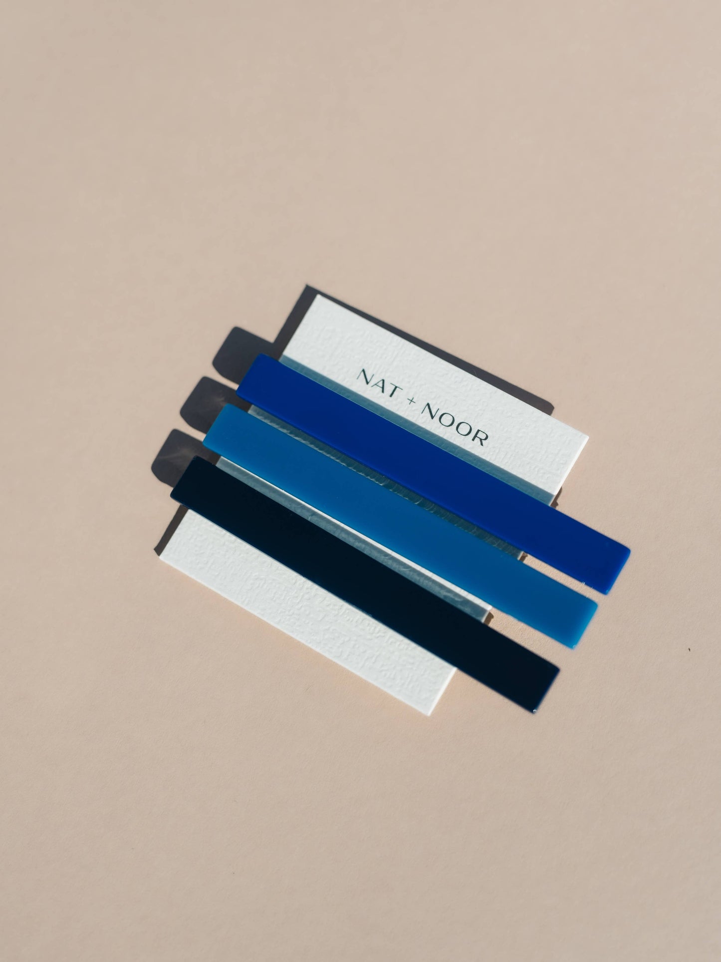 Evie | Alligator Hair Clips | Blue Tones | NAT + NOOR