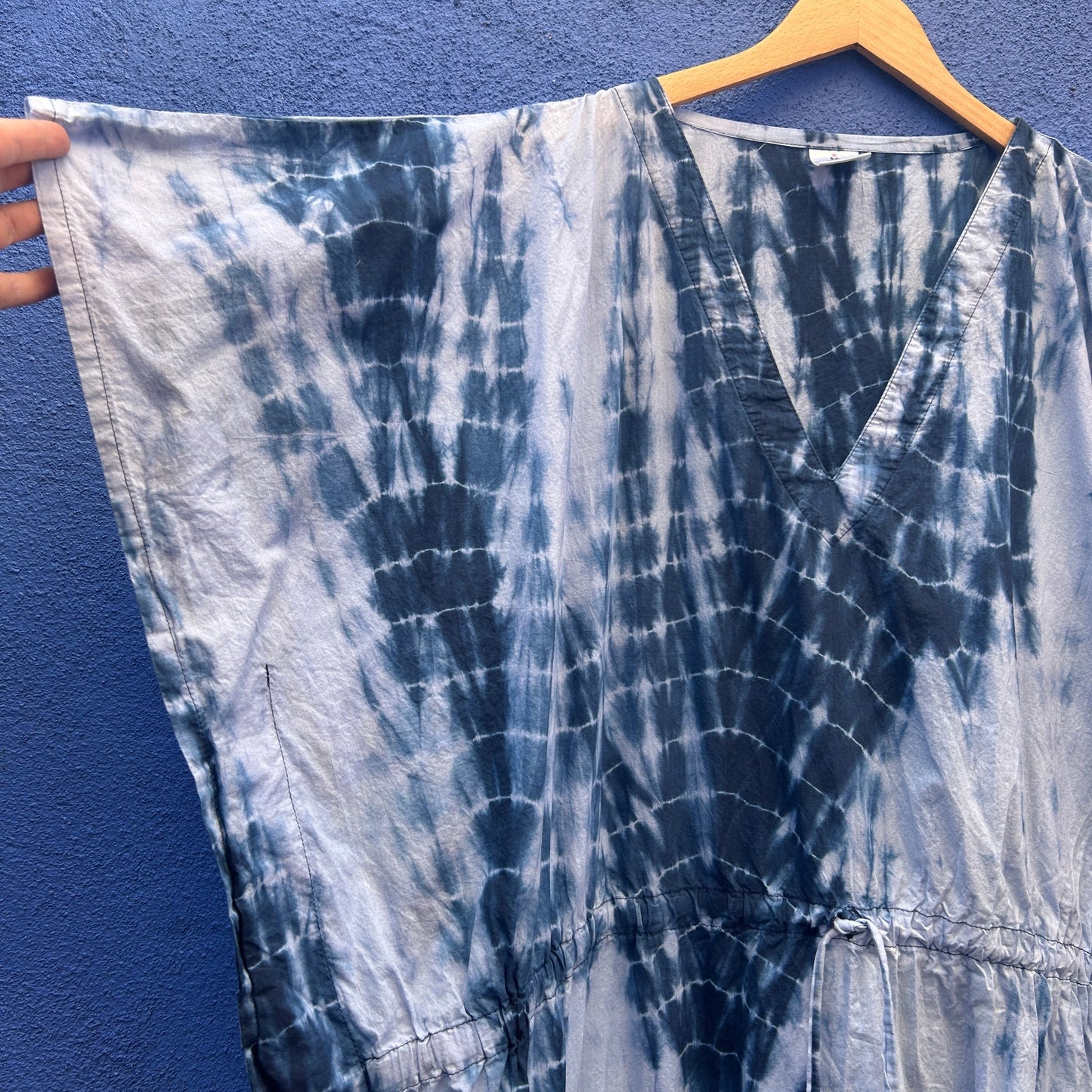 la la leela tie dye cotton caftan