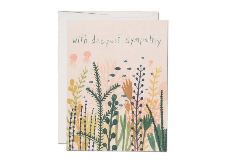 Underwater Sympathy greeting card | Red Cap Cards