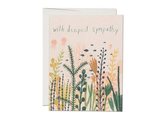 Underwater Sympathy greeting card | Red Cap Cards