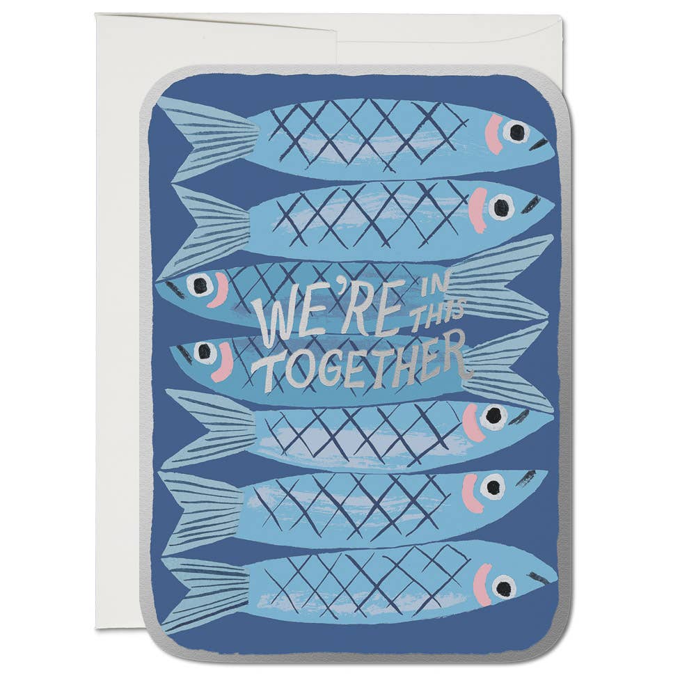 Sardines encouragement greeting card | Red Cap Cards