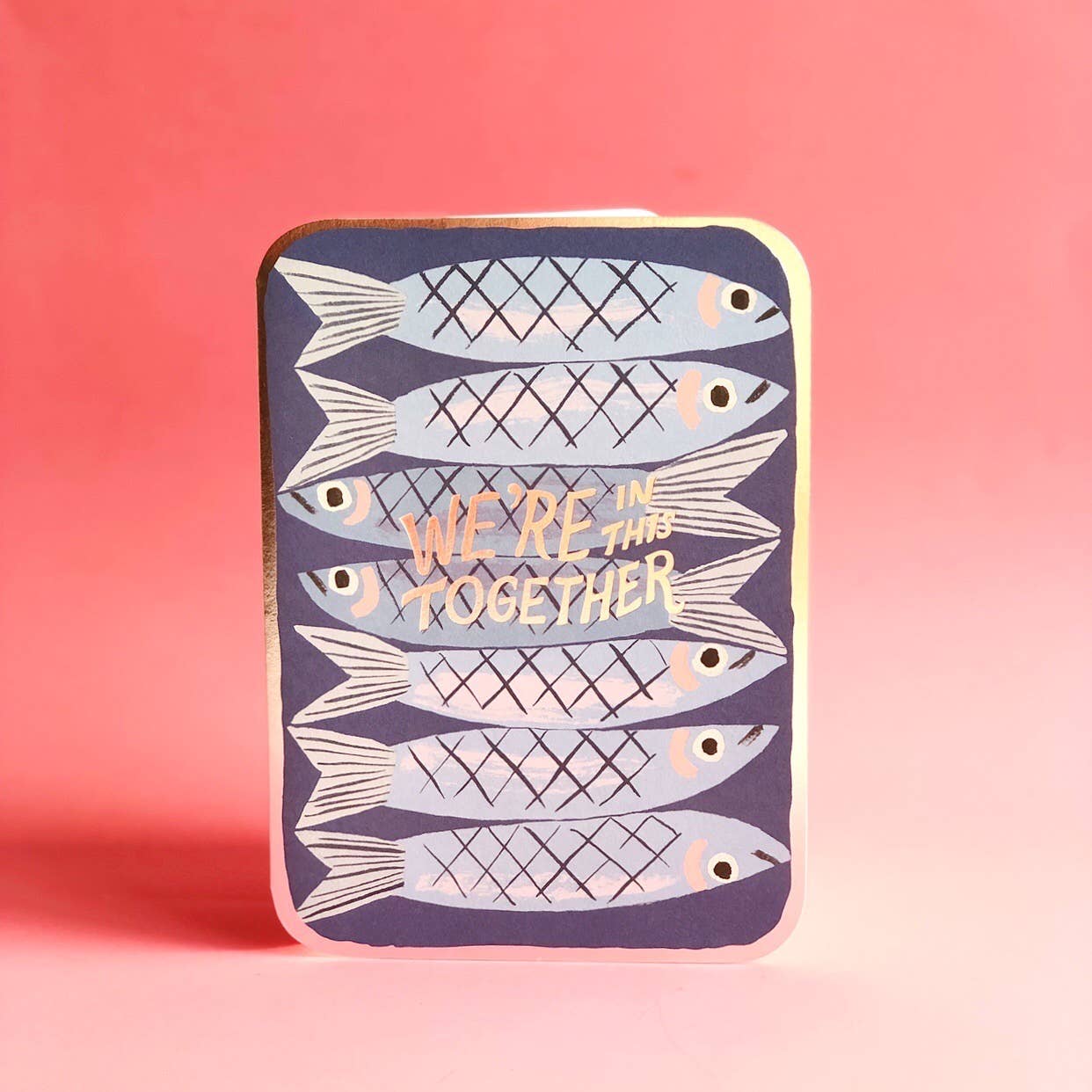 Sardines encouragement greeting card | Red Cap Cards