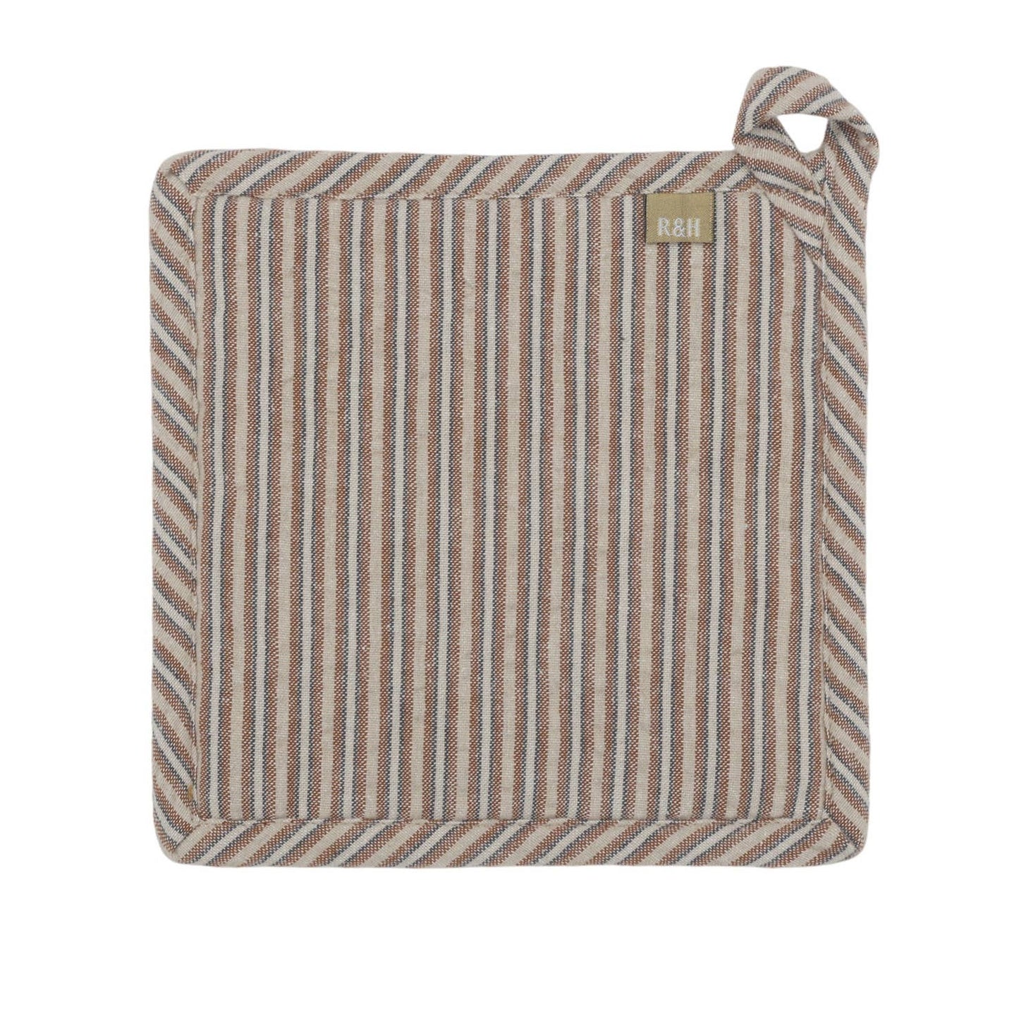 Brown Seersucker Pot Holder | Raine & Humble