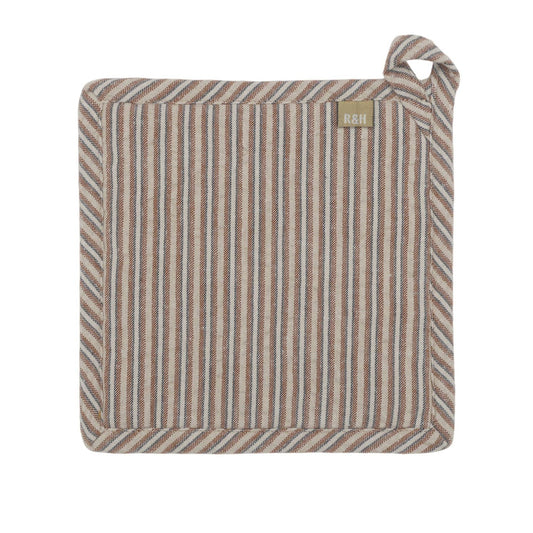 Brown Seersucker Pot Holder | Raine & Humble