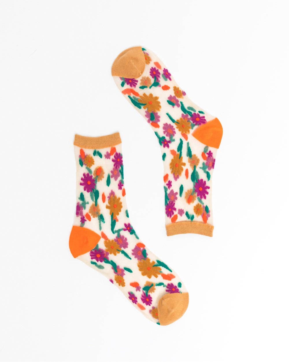 Ditsy Floral Sheer Ankle Sock | Sock Candy