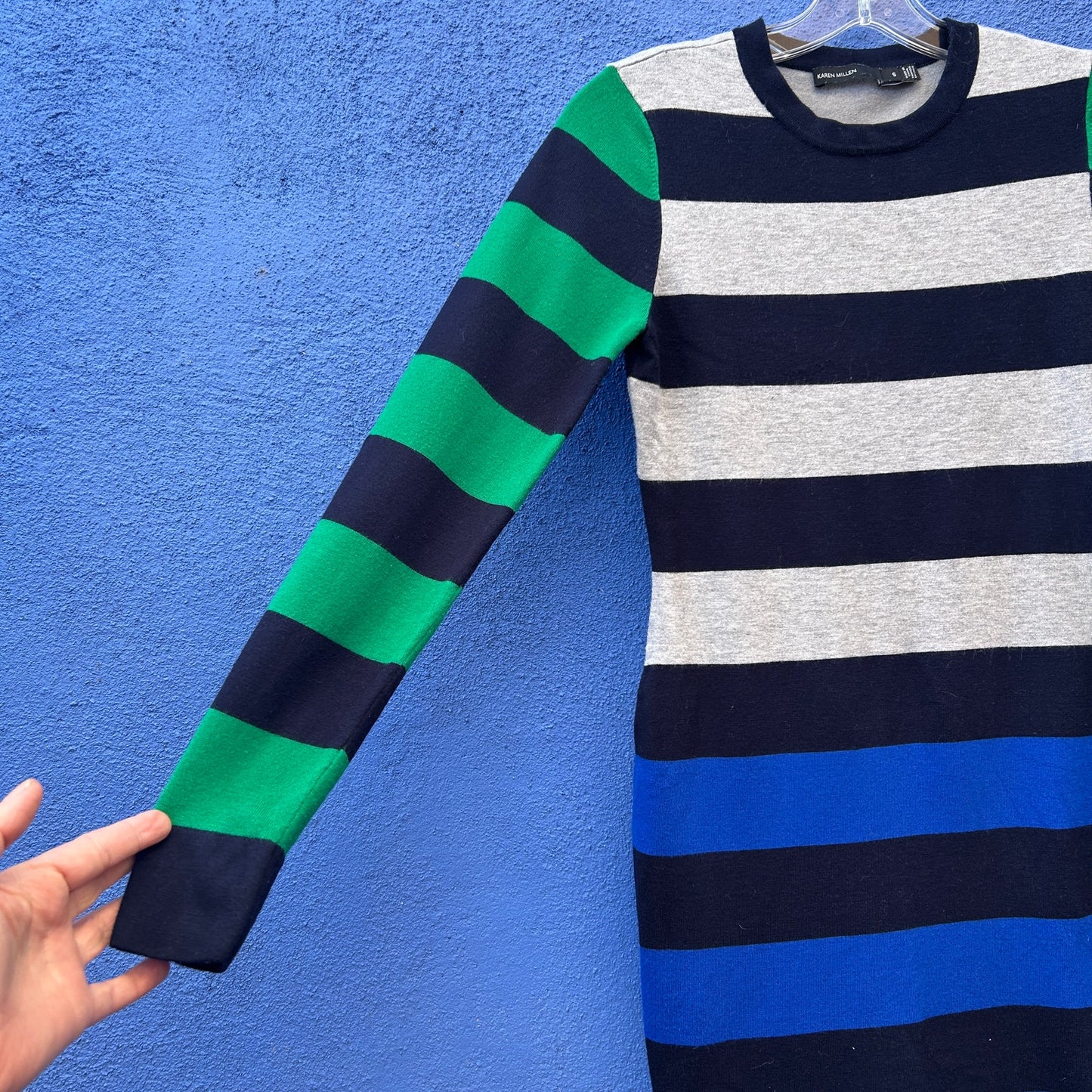 karen millen striped knit dress