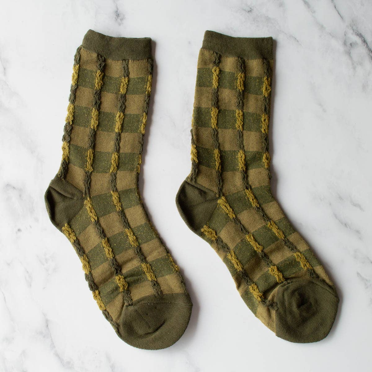 Tiepology | Vintage Checkerboard Twist Socks