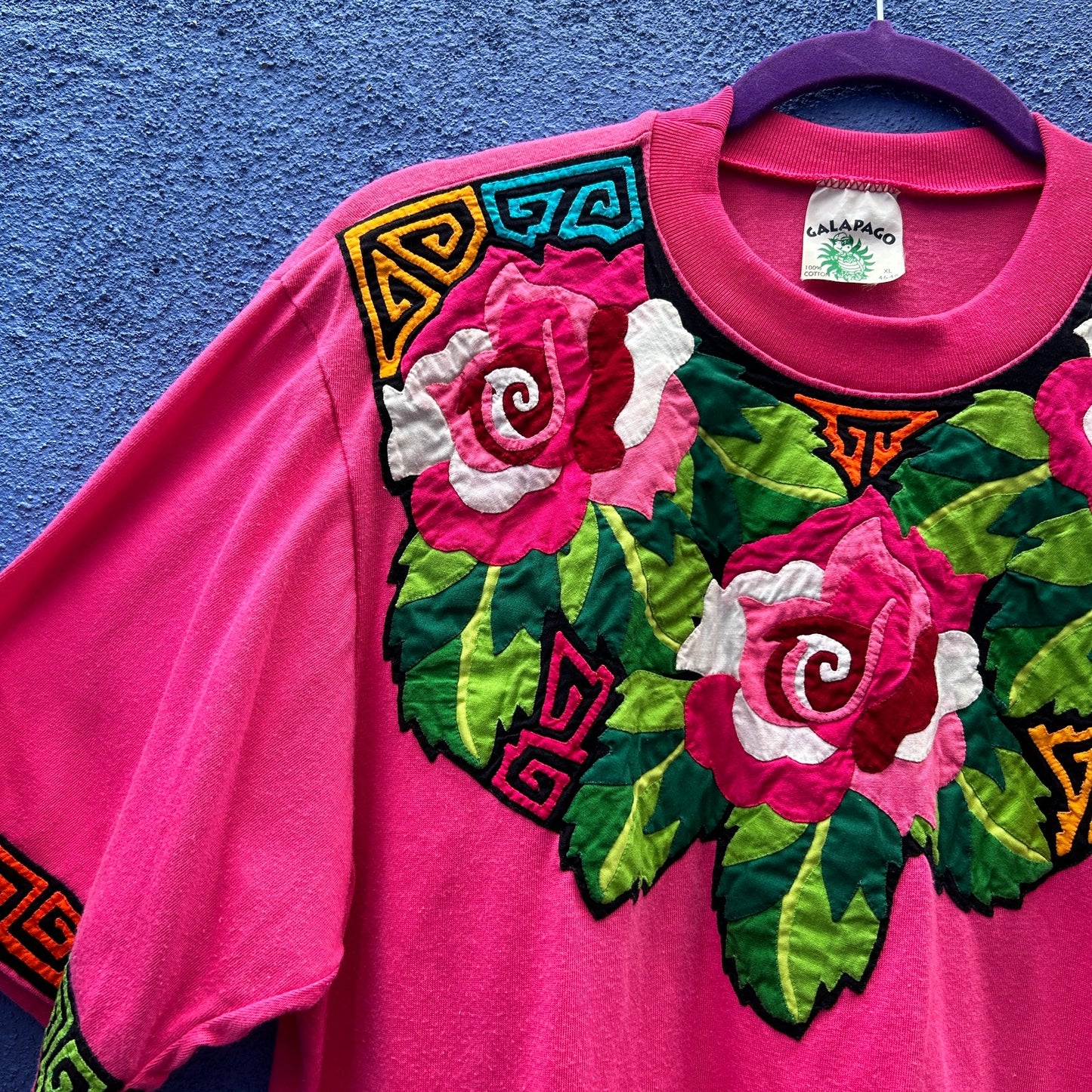 vintage 90s galapago applique tee