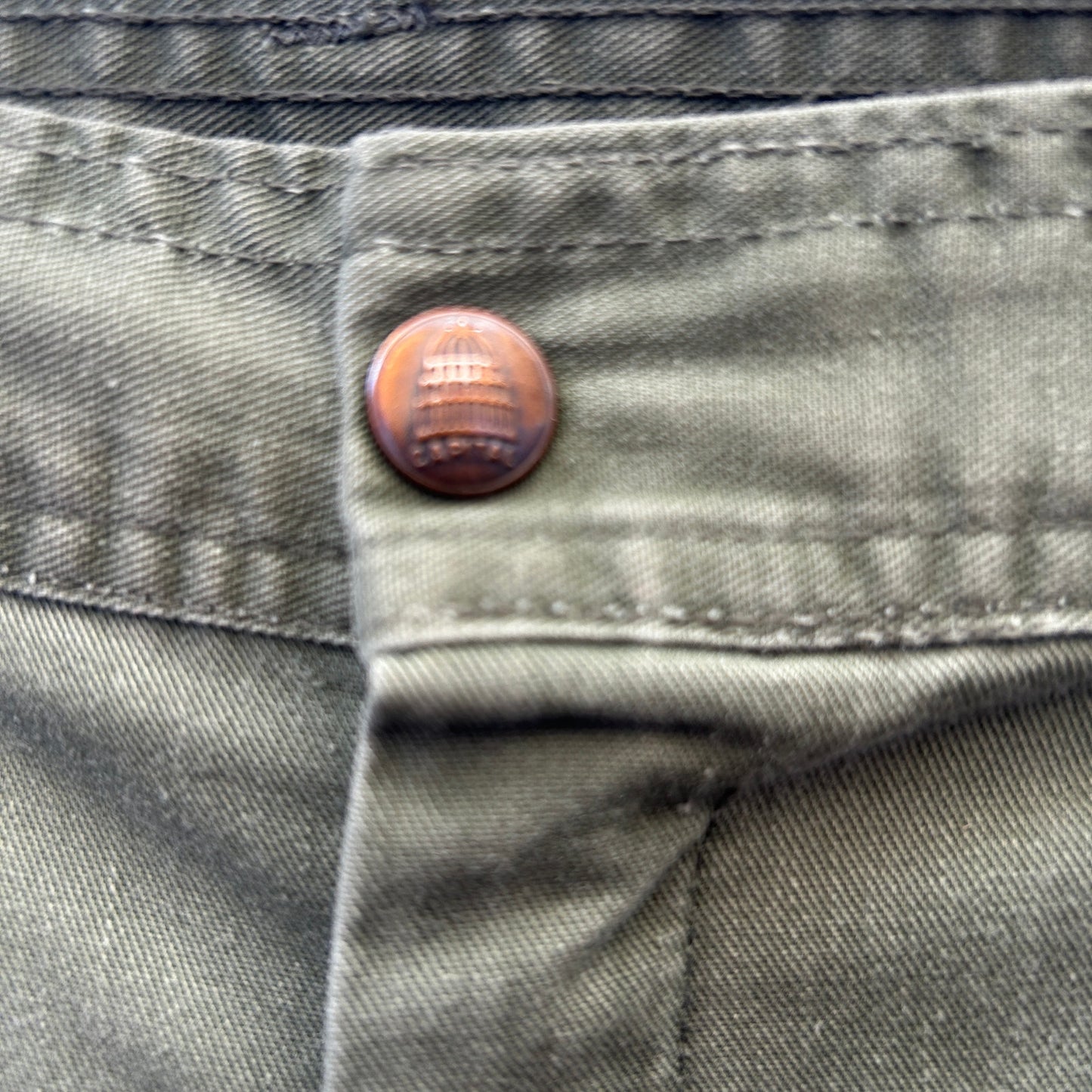 vintage capital pant belled army pant